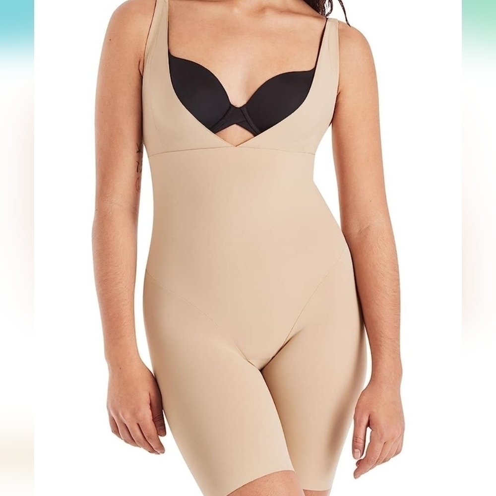 Maidenform  Beige Womens Open Bust Body Shaper NWOT Size S